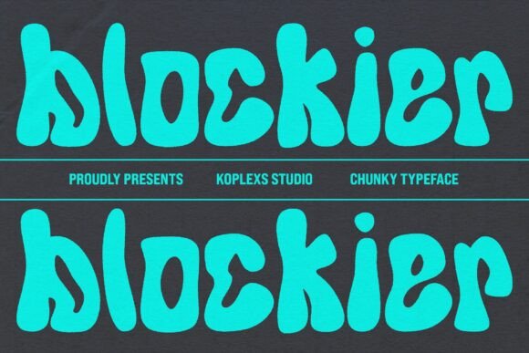 Blockier: The Bold, Retro-Groovy Font Reviving 60s and 70s Vibes