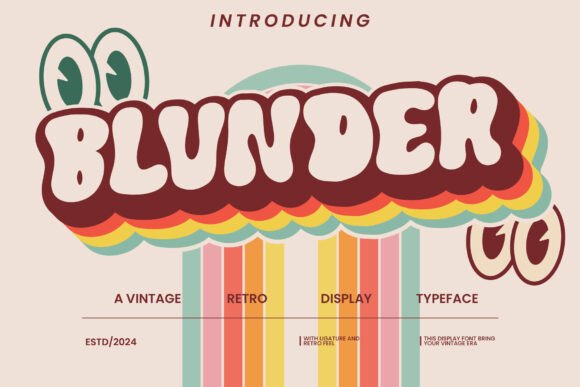Blunder: A Cute and Quirky Display Font for Joyful Designs