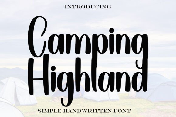 Camping Highland: A Sweet Cursive Handwritten Font