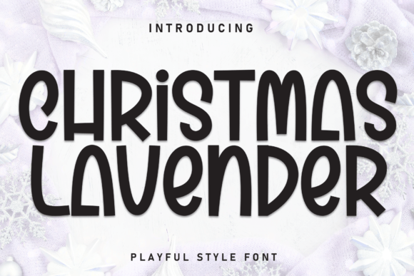 Christmas Lavender: A Whimsical Design Asset