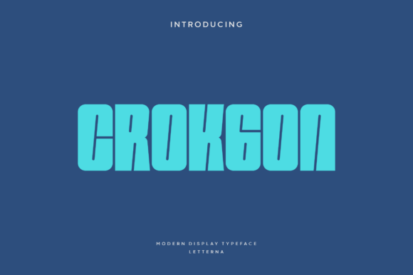 Crokgon: A Bold, Modern Display Font for Impactful Design