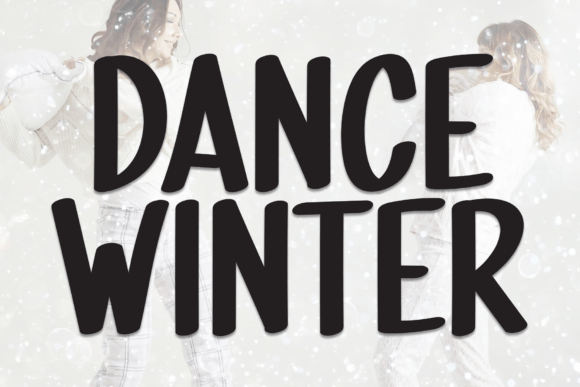 Dance Winter: A Handwritten Display Font for Creative Workflows