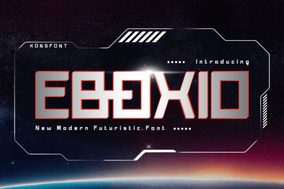 Eboxio: A Futuristic Font for Modern Digital Design