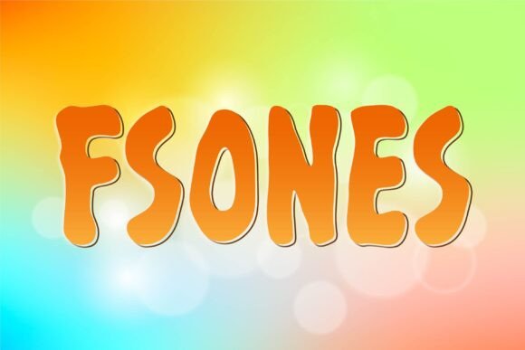 Fsones: A Gothic-Crafted Stylish Decorative Font with Playful Cartoon Quality