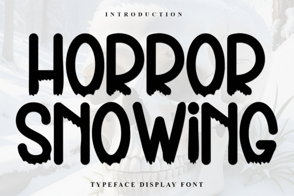 Horror Snowing: A Warm, Playful Font for Creative Projects