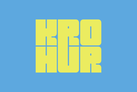 Krohur: The Bold All-Caps Font Designed to Maximize Your Visual Impact
