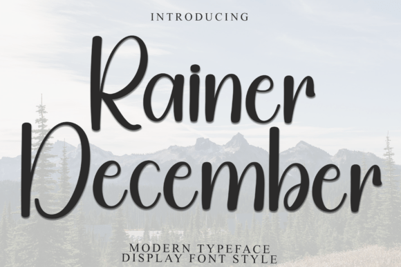 Rainer December: A Festive Typeface for Holiday Design