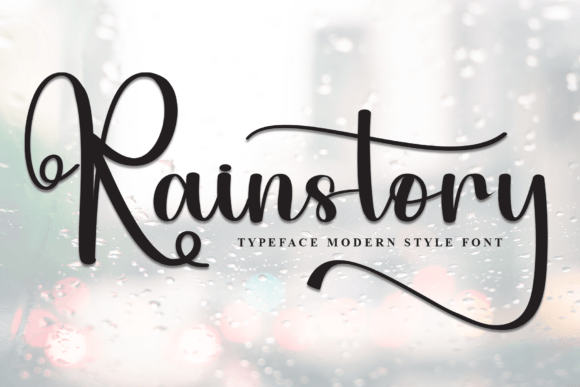 Rainstory: The Handwritten Display Font That Brings Personality to Your Designs
