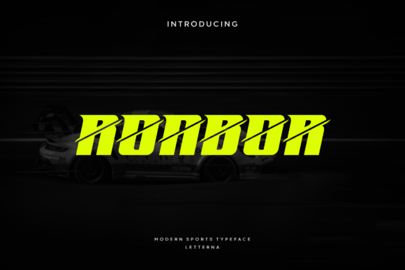 Ronbor: A Display Sports Font for Dynamic Designs
