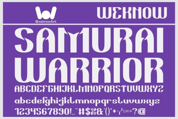 Samurai Warrior: A Typeface Where Gothic Heritage Meets Modern Edge