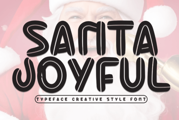 Santa Joyful: Bringing Handwritten Warmth to Your Digital and Print Designs