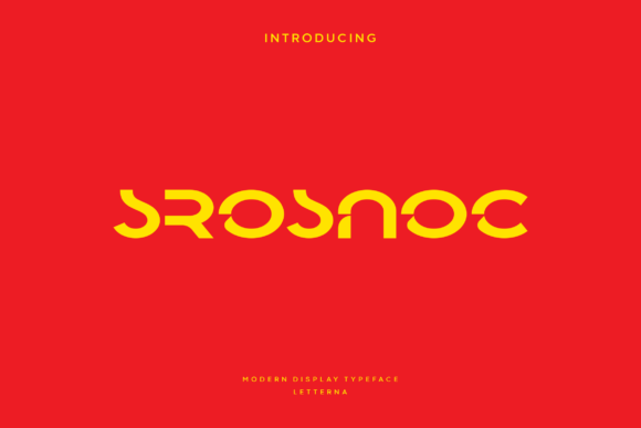 Srosnoc: A Modern Display Font for Bold Branding
