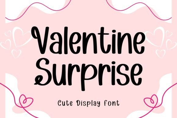 Valentine Surprise: A Handwritten Display Font for Modern Creative Projects