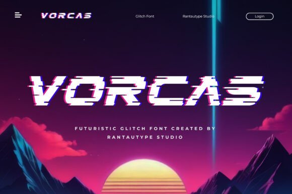 Vorcas: The Glitch-Inspired Typeface for Modern Brands