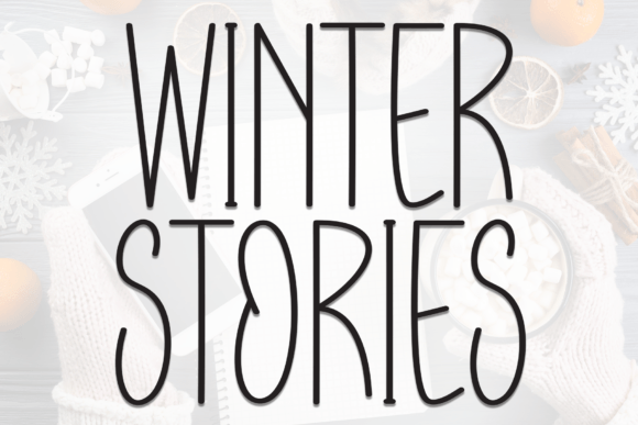Winter Stories: A Handwritten Display Font for Joyful Design