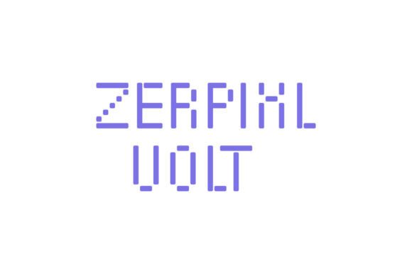 Zerpixl Volt: A Bold Font for Modern Creators